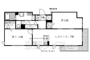 Lavie mu【102号室】の間取り