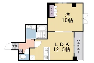 京都府京都市右京区太秦開日町【マンション】の間取り