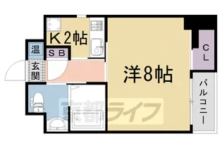 京都府京都市右京区西院南高田町【マンション】の間取り