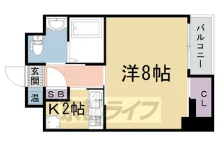 京都府京都市右京区西院南高田町【マンション】の間取り