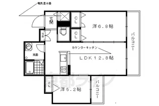 La vie clair【3階】の間取り