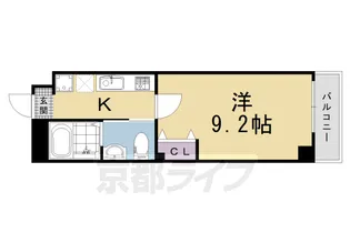フラッティ K&S【5階】の間取り