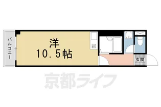 明輝マンション D棟【307号室】の間取り