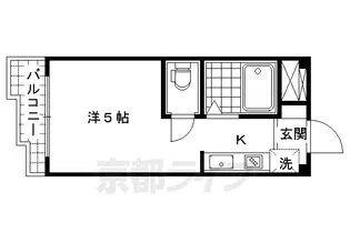 ヴェール西京極【203号室】の間取り