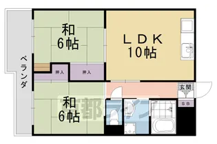 京都府京都市右京区西京極郡沢町【マンション】の間取り