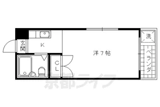 バルーンクラブ2【2-D号室】の間取り