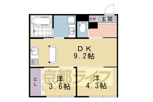 グレース吉祥院【2-C号室】の間取り