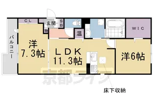 アプローズドムス【1階】の間取り