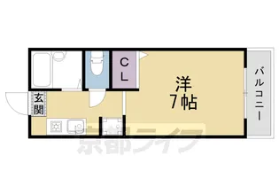エトワール御池【1階】の間取り