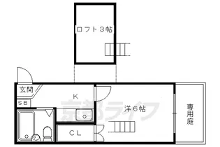 ホームタウン【103号室】の間取り