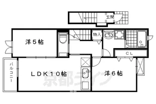 花のワルツ嵯峨【2階】の間取り