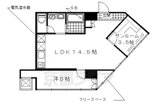 グランコルベール西院【4階】の間取り