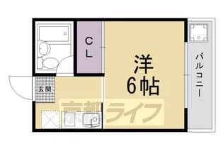 京都府京都市右京区西院西今田町【マンション】の間取り
