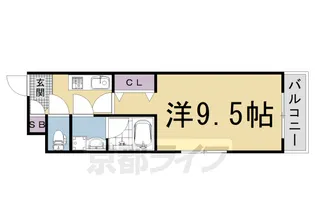 グランレブリー壬生【3階】の間取り