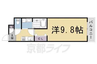 EXCEED西院【3階】の間取り