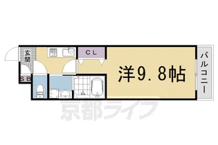 EXCEED西院【4階】の間取り