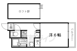 西大路マンション【201号室】の間取り
