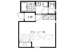 mushroom【102号室】の間取り
