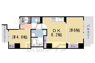Blau Berg 西ノ京【2階】の間取り
