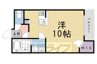 京都府京都市右京区梅津罧原町【アパート】の間取り