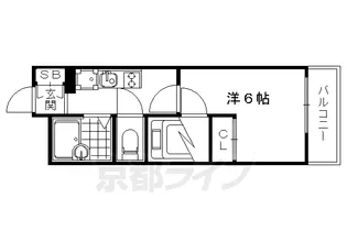 レオパレスブレッシングⅡ【3階】の間取り