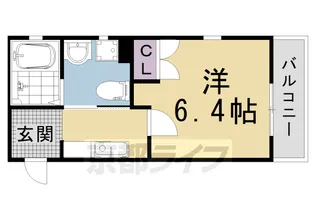 ドーリアNEXT西院【2-C号室】の間取り