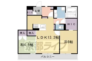 ソレアード嵯峨【3階】の間取り