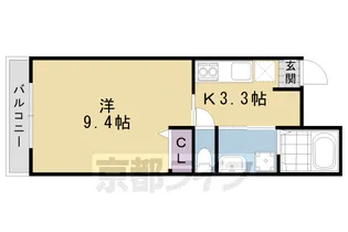 MESA VERDE 桂A棟【1階】の間取り