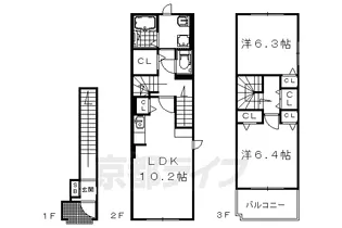 ネオ ブルックⅡ【2階】の間取り