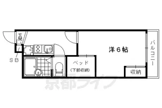 レオパレス洛南【205号室】の間取り