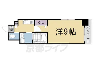 グランレブリー太秦天神川【4階】の間取り