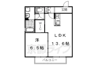 シャーメゾンウエスト二条【305号室】の間取り