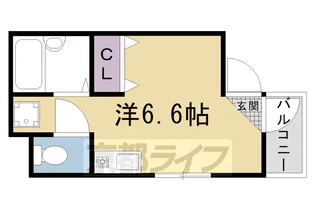 西院ヒルズ【1階】の間取り