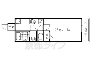 K’sメゾン御池西【3階】の間取り