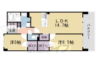 パデシオン西大路御池駅前【5階】の間取り