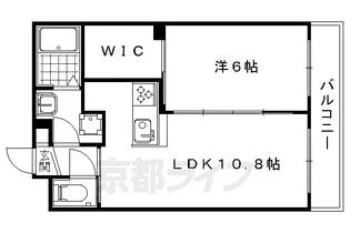 京都府京都市右京区鳴滝音戸山町【マンション】の間取り
