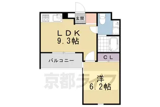 京都府京都市中京区壬生朱雀町【マンション】の間取り