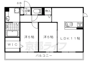クレールシャトレ【1階】の間取り