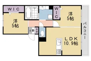 クレールシャトレ【2階】の間取り