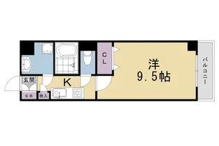 京都府京都市右京区太秦帷子ケ辻町【マンション】の間取り