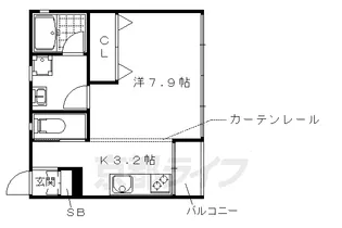 グレースろうじ【4階】の間取り