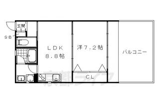 グレースろうじ【2階】の間取り