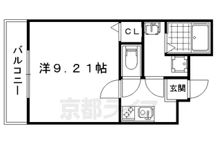 フラッティ花園春日【3階】の間取り