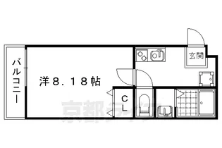 フラッティ花園春日【3階】の間取り