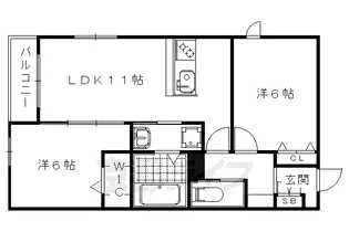 ヴィーブル壬生【2階】の間取り