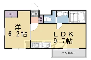 Residence西小路小米町【3階】の間取り
