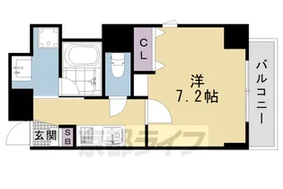 「アスヴェル京都西七条」【4階】の間取り