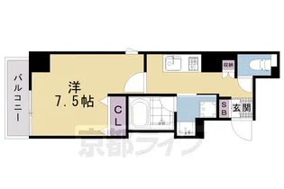 アスヴェル京都西七条【2階】の間取り