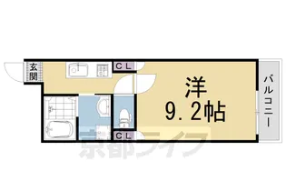 リエール太秦安井【302号室】の間取り