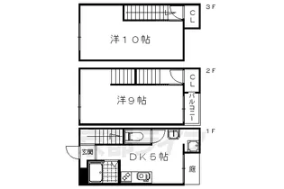 京都府京都市右京区梅津上田町【一戸建】の間取り